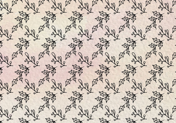 Free Vector Holy Flower Leaves Seamless Pattern On Watercolor Paper - vector gratuit #418879